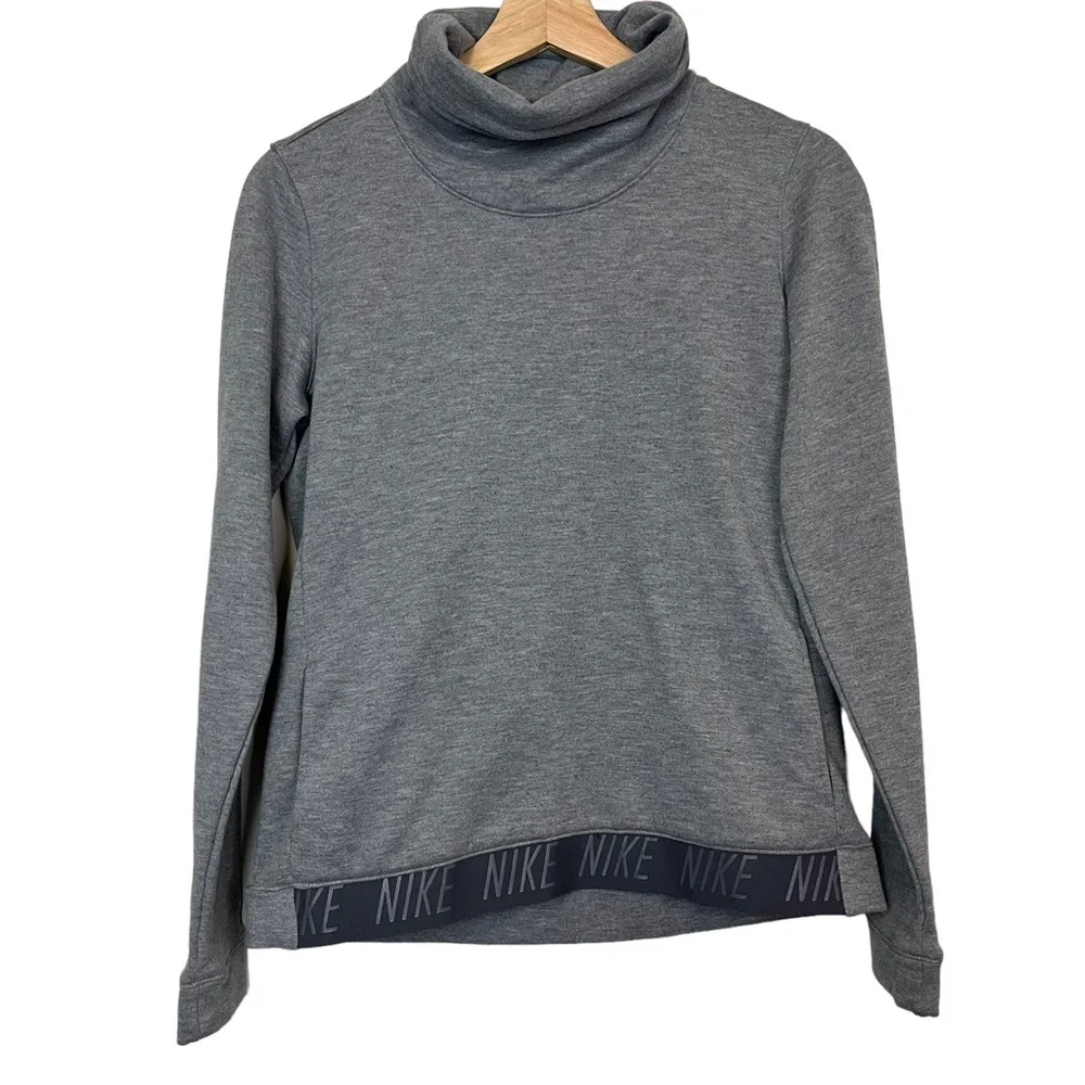 Nike Gray Turtle Neck Pullover Sweater Size S Women